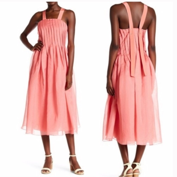 tibi pink dress